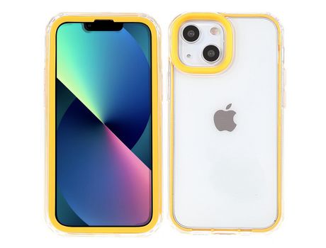 Funda TPU transparente amarillo por iPhone 13 mini 5.4