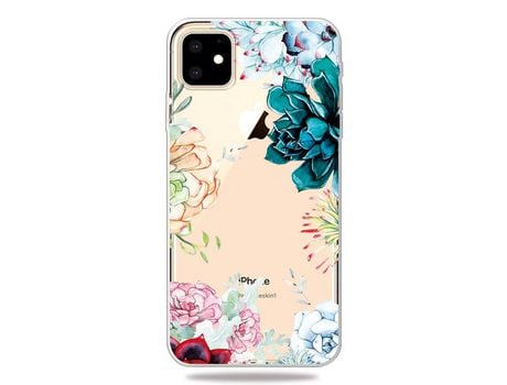 Carcasa TPU patrón de impresión clara Flores bonitas por Apple iPhone XR 6.1 pouces (2019)