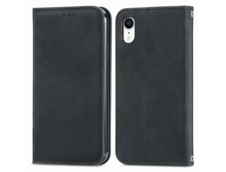 Funda TPU + PU magnético negro por iPhone XR 6.1