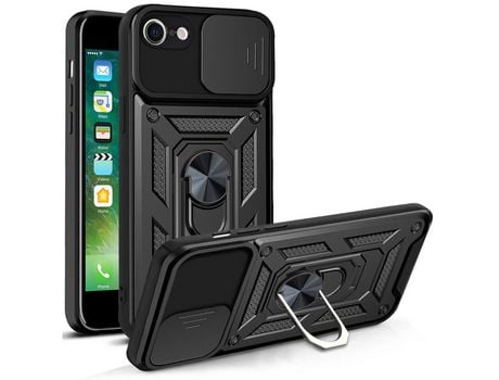 Funda TPU con suporte de anel negro por iPhone SE (2nd Gen)/7 4.7 /8 4.7