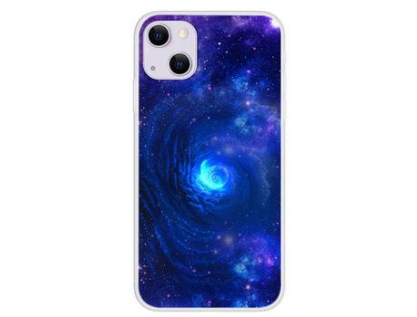 Funda TPU espaço cósmico detención de queda nebulosa azul por iPhone 13 6.1