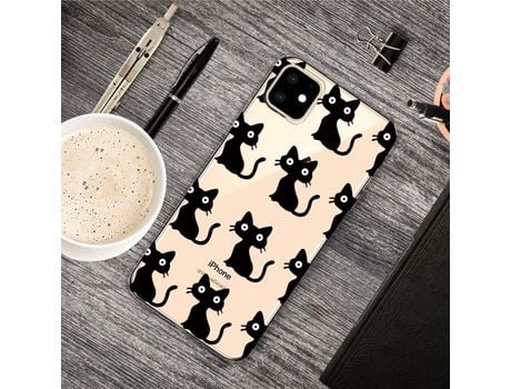 Carcasa TPU patrón bonito impresión flexi gatos negros por Apple iPhone XR 6.1 pouces (2019)
