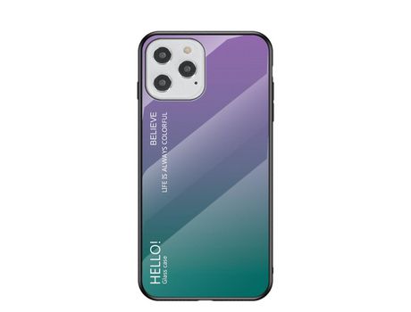 Carcasa TPU color gradiente roxo/azul por Apple iPhone 12 Max/12 Pro 6.1