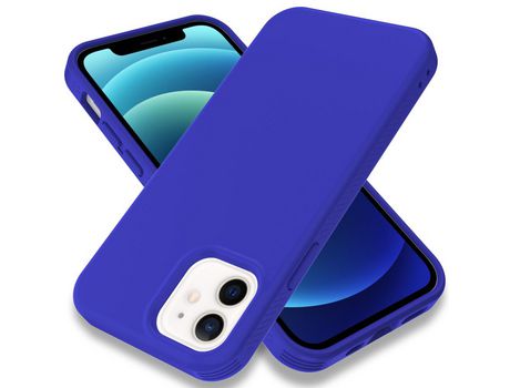 Funda TPU fino a prueba de choques azul safira anti-impresión digital por iPhone 12/12 Pro 6.1