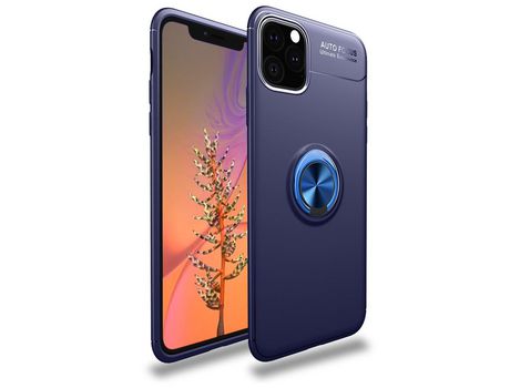 Carcasa TPU con estribo por anel de dedo azul por Apple iPhone XR 6.1 pouces (2019)