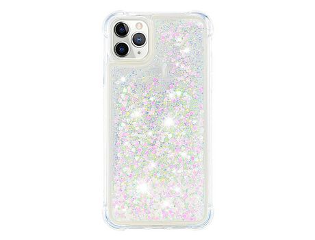 Funda TPU flutuante flutuante Anti-lágrimas corazones brilhantes por iPhone 11 Pro 5.8