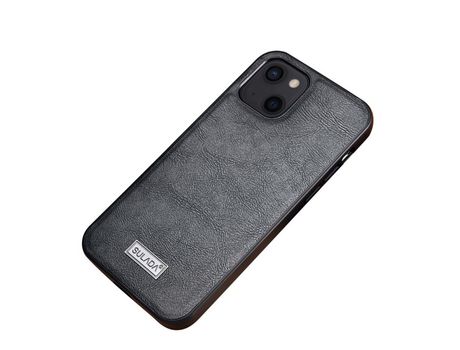 Funda TPU + PU SULADA híbrido negro por iPhone 13 6.1