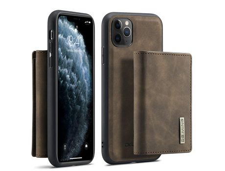 Funda TPU + PU DG.MING desmontable híbrido con suporte por café por iPhone 11 Pro 5.8