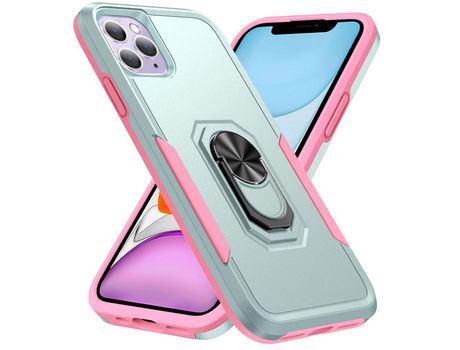 Funda TPU con muleta Verde/rosa por iPhone 11 Pro Max 6.5