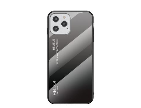 Carcasa TPU color gradiente Gris/negro por Apple iPhone 12 Max/12 Pro 6.1