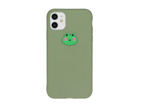 Carcasa TPU blanqueamiento do logotipo animal rana por Apple iPhone 11 6.1
