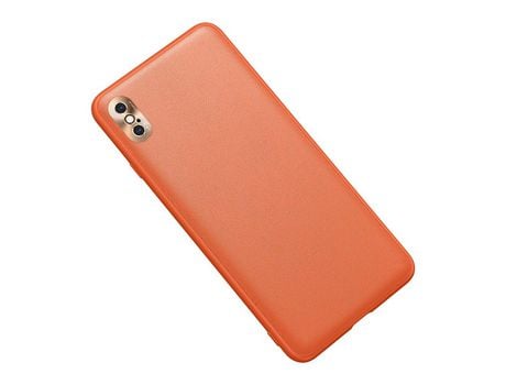 Carcasa TPU combinación de veias de CD con cobertura de cámara naranja por Apple iPhone XR 6.1