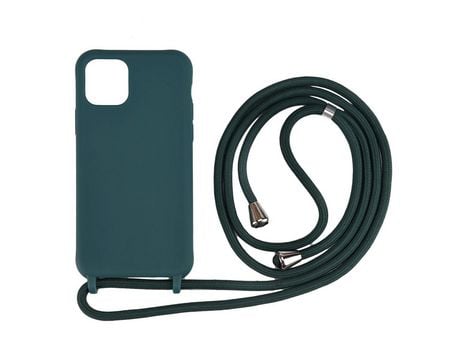 Carcasa TPU con bandolera multifuncional flexible verde por Apple iPhone 11 Pro 5.8