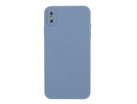 Carcasa silicona piel mate flexible azul oscuro por Apple iPhone XS/X 5.8