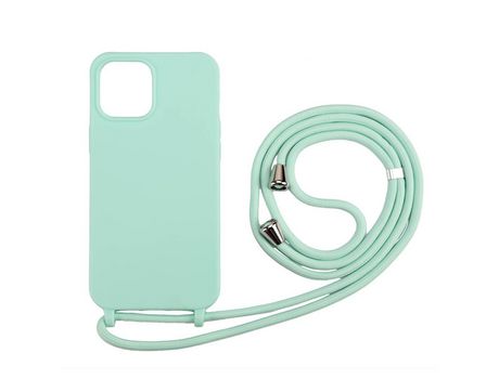 Carcasa TPU macio con talabarte multifuncional luz verde por Apple iPhone 12 Pro Max