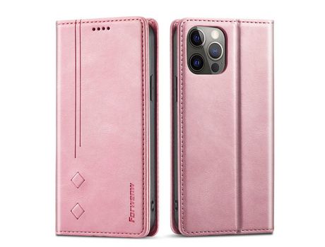 Funda PU + TPU cor sólida de ouro rosa por iPhone 13 Pro Max 6.7
