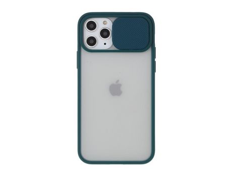 Carcasa TPU combinación mate con cámara deslizar verde por Apple iPhone 11 Pro 5.8