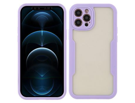 Funda TPU + acrílico púrpura por iPhone 12 Pro 6.1