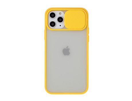 Carcasa TPU combinación mate con cámara deslizar amarelo por Apple iPhone 11 Pro 5.8