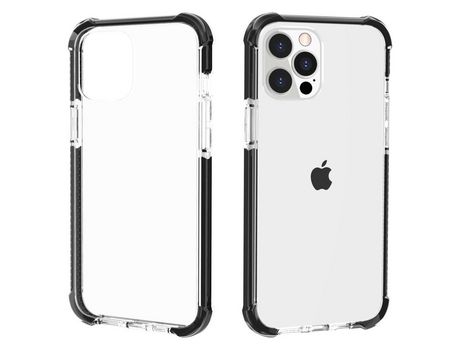 Funda de acrílico anti-queda a prueba de choques claro claro/negro por iPhone 13 Pro Max 6.7
