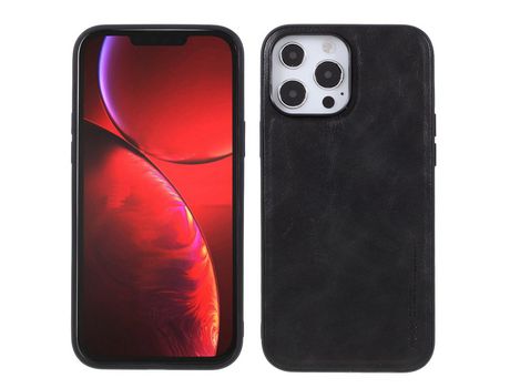 Funda TPU + PU X-LEVEL estilo vintage negro a prueba de choques por iPhone 13 Pro Max 6.7