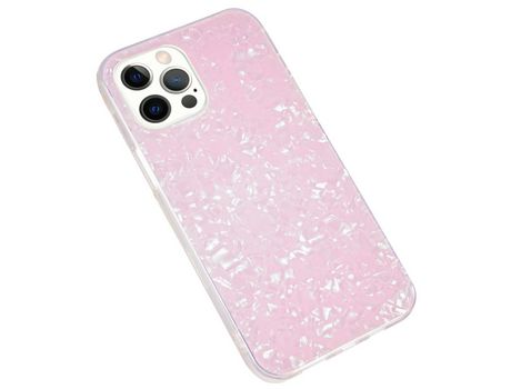 Funda TPU + acrílico IPAKY rosa por iPhone 12 Pro Max 6.7