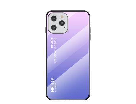 Carcasa TPU color gradiente Rosa Roxo por Apple iPhone 12 Max/12 Pro 6.1
