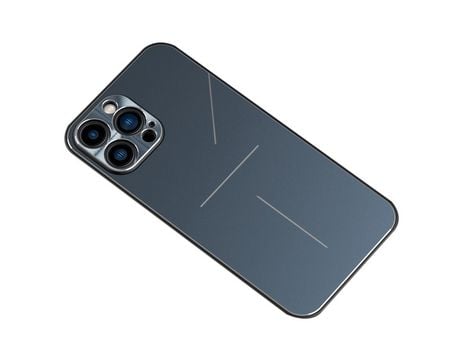 Funda TPU R-JUST patrón de três linhas a prueba de choques azul por iPhone 13 Pro Max 6.7