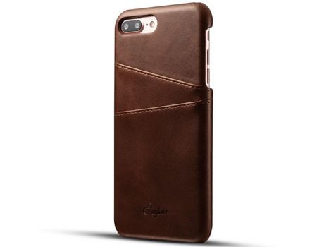 Funda TPU + PU con slots de tarjeta marrón por iPhone 8 Plus 5.5 inch/7 Plus 5.5 inch