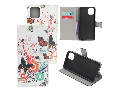 Carcasa PU impresión de normas círculos de polilla por Apple iPhone 12 5.4