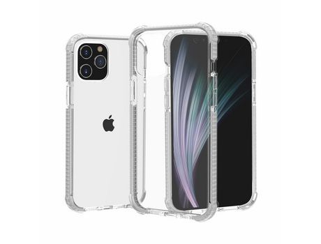 Carcasa TPU híbrido à prova de caídas con almofada Gris por Apple iPhone 12 Pro Max 6.7