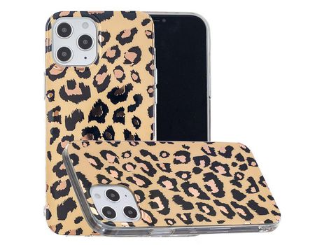 Carcasa TPU Galvanoplastia de ouro rosa patrón de mármol textura de leopardo por Apple iPhone 12 Pro Max 6.7
