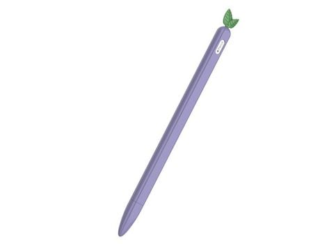 Carcasa silicona estilo vegetais toque caneta stylus roxo por Apple Pencil(2nd Gen)