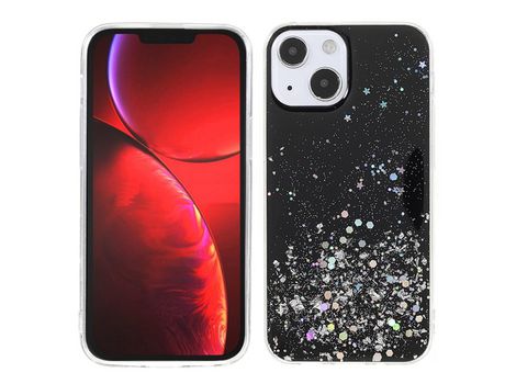 Funda TPU brilho Cielo estrelado luz anti risco negro por iPhone 13 6.1