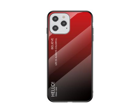 Carcasa TPU color gradiente rojo/negro por Apple iPhone 12 Max/12 Pro 6.1