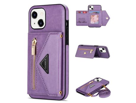 Funda PU N.BEKUS púrpura por iPhone 13 mini 5.4