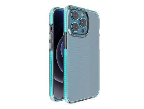 Funda TPU listrado transparente azul Cielo por iPhone 13 Pro 6.1