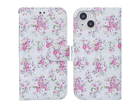 Funda PU + TPU Cerrar magnético a prueba de choques rosa por iPhone 13 mini 5.4