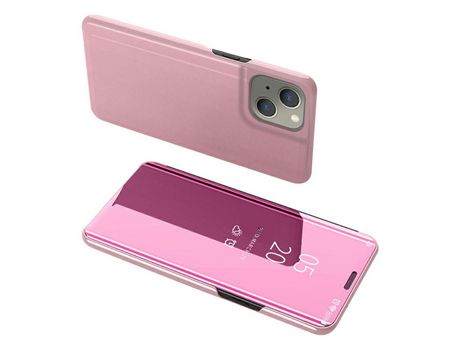 Funda PU galvanizado con fundo de ouro rosa por iPhone 13 mini 5.4