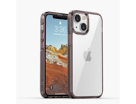 Funda TPU cristalino anti-queda negro transparente requintado por iPhone 13 mini 5.4