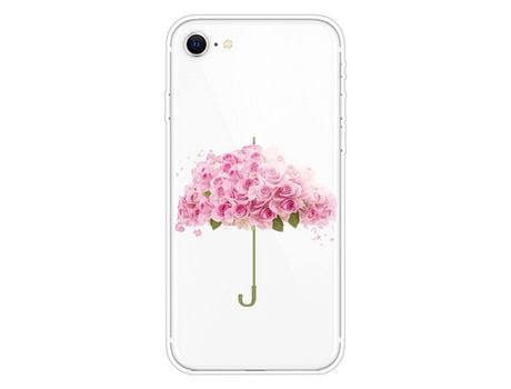 Carcasa TPU impresión patrón bonito flexibly flor unbrella por Apple iPhone SE (2nd Gen)/7/8