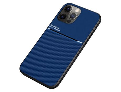 Funda TPU + PU recorte preciso azul por iPhone 13 Pro 6.1