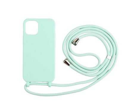 Carcasa TPU macio con talabarte multifuncional bebidas verde claro por Apple iPhone 12/12 Pro