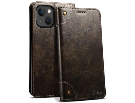 Funda PU fechamento automático forte a prueba de choques negro por iPhone 13 mini 5.4