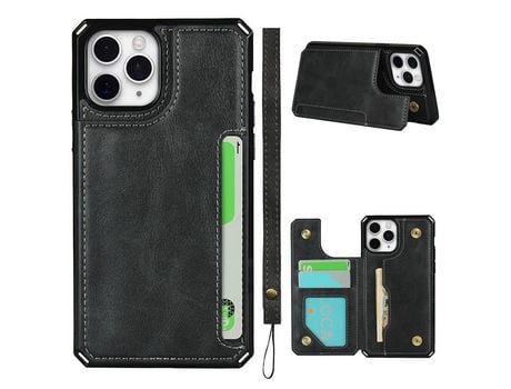 Carcasa TPU botón virado negro por Apple iPhone 11 Pro Max
