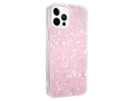 Funda TPU + acrílico IPAKY a prueba de choques Anti-lágrimas rosa por iPhone 13 Pro Max 6.7