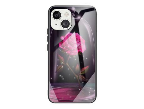Funda TPU patrón rosa por iPhone 13 mini 5.4