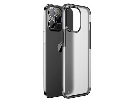 Funda TPU liso negro híbrido por iPhone 13 Pro Max 6.7