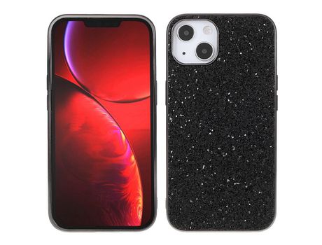 Funda TPU galvanizado luz de borda negro a prueba de choques por iPhone 13 mini 5.4