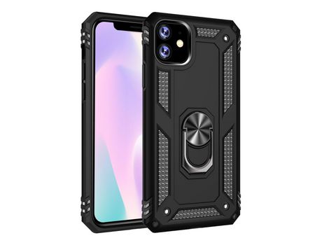 Carcasa TPU armadura híbrido con suporte negro por Apple iPhone XS/X 5.8 pouces (2019)